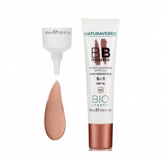 NATURAVERDE BIO BB MOUSSE PERFEZIONATORE DI PELLE 5 in 1 03, VISO, S161875, 90657