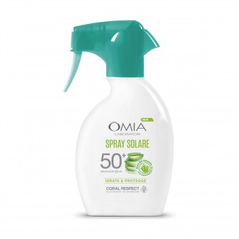OMIA SOLARE CORAL RESPECT SPRAY SPF50+ ALOE DEL SALENTO IDRATA E PROTEGGE 200 ML , SOLARI, S162797, 90762