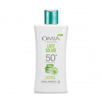OMIA SOLARE CORAL RESPECT LATTE SPF50+ ALOE DEL SALENTO IDRATA E PROTEGGE 200 ML , SOLARI, S162799, 90764