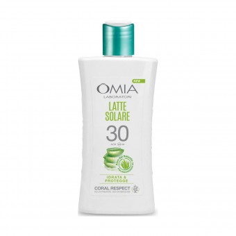 OMIA SOLARE CORAL RESPECT LATTE SPF30+ ALOE DEL SALENTO IDRATA E PROTEGGE 200 ML , SOLARI, S162800, 90765