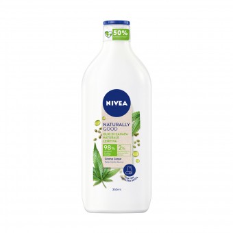 NIVEA BODY NATURALLY GOOD OLIO DI CANAPA LENITIVA PELLE MOLTO SECCA 350 ML, TRATTAMENTO CORPO, S162921, 91092