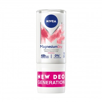NIVEA DEODORANTE ROLL-ON 48H MAGNESIUM DRY ORIGINAL 50 ML, DEODORANTI ANTIODORE PER PERSONA, S162929, 91099