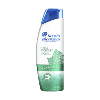HEAD&SHOULDERS SHAMPOO ANTIFORFORA PULIZIA PROFONDA ANTIPRURITO CON MENTA PIPERITA 250 ML, SHAMPOO, S162972, 91114