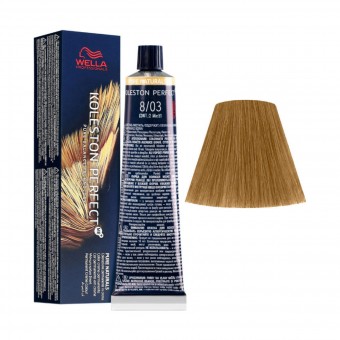 WELLA KOLESTON PERFECT 8/03 BIONDO CHIARO NATURALE DORATO, COLORANTI, S150784, 91144