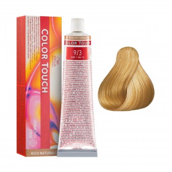 WELLA COLOR TOUCH AMMONIA FREE 9/3 BIONDO CHIARISSIMO DORATO, COLORANTI, S150830, 91204