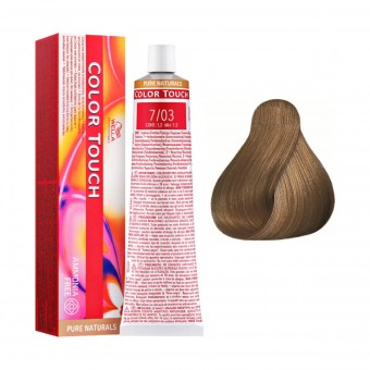 WELLA COLOR TOUCH AMMONIA FREE 7/03 BIONDO MEDIO NATURALE DORATO, COLORANTI, S150841, 91215