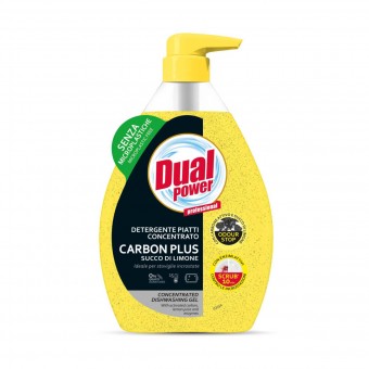 DUAL POWER PIATTI CONCENTRATO CARBON PLUS SUCCO DI LIMONE 600 ML , STOVIGLIE MANO, S163065, 91306