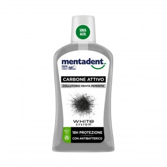 MENTADENT COLLUTORIO CARBONE ATTIVO MENTA PEPERITA 500 ML , DENTIFRICI, S163177, 91313