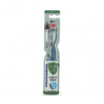 MENTADENT SPAZZOLINO WHITE SYSTEM CARBONE SETOLE SOFT , DENTIFRICI, S163180, 91359