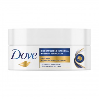 DOVE MASCHERA CAPELLI RICOSTRUZIONE INTENSIVA PER CAPELLI DANNEGGIATI 200 ML, DOPO SHAMPOO, S095609, 91438