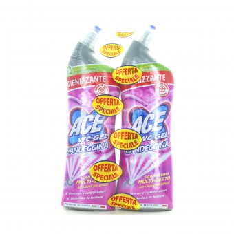 ACE WC GEL CON CANDEGGINA IGIENIZZANTE FRESCO PROFUMO 700 ML x 2 PEZZI, CURA WC, S149356, 91501