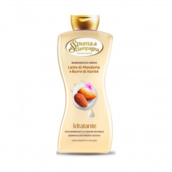 SPUMA DI SCIAMPAGNA BAGNODOCCIA CREMA LATTE DI MANDORLA e BURRO DI KARITE' IDRATANTE 650 ML, BAGNO/DOCCIA SCHIUMA, S154850, 92842
