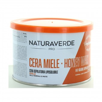 NATURAVERDE PROFESSIONAL CERA DEPILATORIA LIPOSOLUBILE ALLA RESINA DI PINO E CERA D'API 400 ML, CERE DEPILATORIE, S032801, 93173