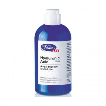VENUS LAB HYALURONIC ACID ACQUA MICELLARE MULTI-ATTIVA 60 mg 300 ML, CURA VISO DONNA, S163582, 93221