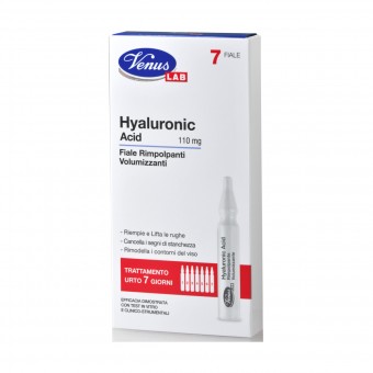 VENUS LAB 7 FIALE HYALURONIC ACID RIMPOLPANTI E VOLUMIZZANTI 110 mg, CURA VISO DONNA, S163579, 93245