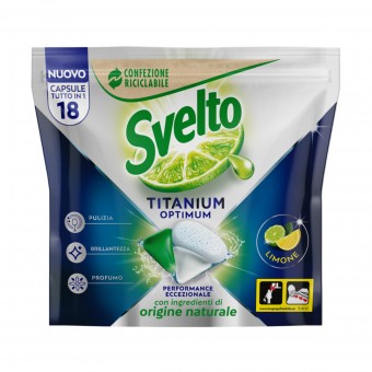 SVELTO TABS TUTTOin1 TITANIUM LIMONE 18 LAVAGGI, LAVASTOVIGLIE, S163605, 93261