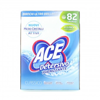 ACE DETERSIVO BUCATO LAVATRICE IN POLVERE IGIENIZZANTE FUSTONE 82 LAVAGGI, BUCATO LAVATRICE, S135138, 93316
