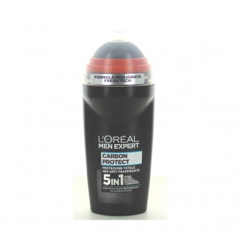 L'OREAL MEN EXPERT DEODORANTE ROLL-ON CARBON PROTECT 50 ML, DEODORANTI ANTIODORE PER PERSONA, S134472, 93324