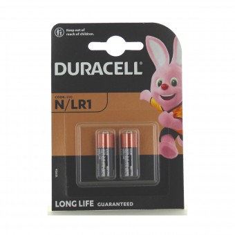 DURACELL BATTERIA ALKALINE LR1 E90 1,5V 2 PZ. , PILE, S095014, 93328