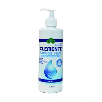 CLEMENTE SAPONE MANI IGIENIZZANTE CON TEA TREE OIL MENTA 500 ML, SAPONI, S163694, 93521