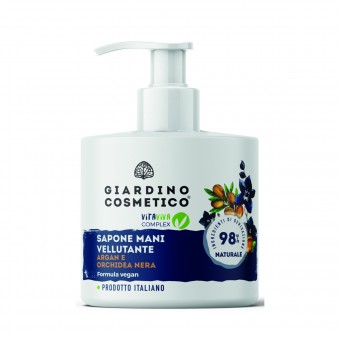 GIARDINO COSMETICO SAPONE MANI VELLUTANTE ARGAN E ORCHIDEA NERA DISPENSER 300 ML, SAPONI, S163667, 93608