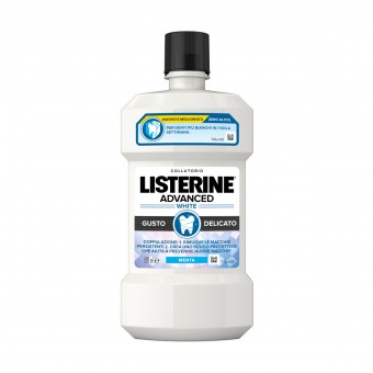 LISTERINE COLLUTORIO ADVANCED WHITE DELICATO MENTA 500 ML, COLLUTORI, S069709, 93834