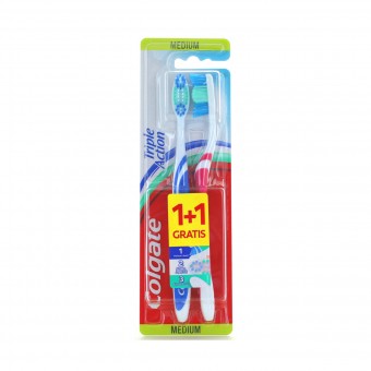 COLGATE SPAZZOLINO TRIPLE ACTION MEDIO. 2 PEZZI, SPAZZOLINI, S160097, 94187
