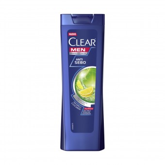 CLEAR MEN SHAMPOO ANTI SEBO CON ESTRATTI DI LIMONE PER CAPELLI E CUTE GRASSA 225 ML, SHAMPOO, S042796, 94684