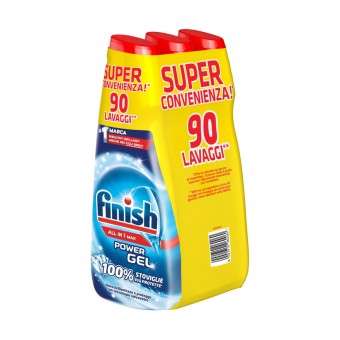 FINISH GEL POWER REGULAR 90 LAVAGGI (600 ML x 3 PEZZI) , LAVASTOVIGLIE, S134641, 95018