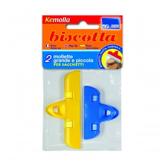 PARODI BISCOTTA 2 MOLLETTE GRANDE e PICCOLA PER SACCHETTI, ACCESSORI PER LA BIANCHERIA, S164235, 95059