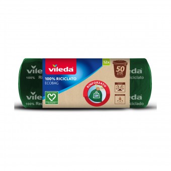VILEDA ULTRASAC 15 SACCHI PATTUMIERA 50LT CON MANIGLIE 60x75, SACCHETTI SPAZZATURA, S044100, 95172
