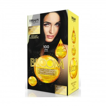DIKSON BLOOM CREMA COLORANTE+TRATTAMENTO RIGENERANTE 100 NERO , COLORANTI, S164373, 95415
