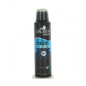 SAUBER MEN DEO CARE PELLI SENSIBILI 48h SPRAY 150 ML, DEODORANTI ANTIODORE PER PERSONA, S164367, 95429