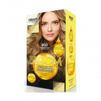 DIKSON BLOOM CREMA COLORANTE+TRATTAMENTO RIGENERANTE 800 BIONDO CHIARO, COLORANTI, S164379, 95450
