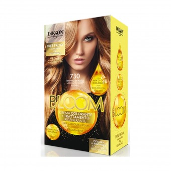 DIKSON BLOOM CREMA COLORORANTE+TRATTAMENTO RIGENERANTE 730 BIONDO DORATO, COLORANTI, S164381, 95484
