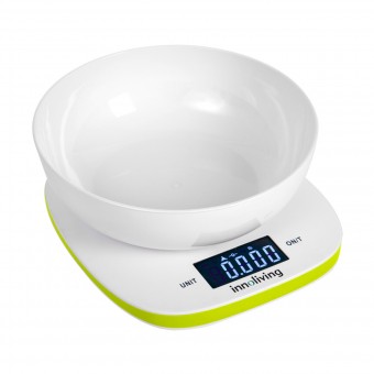 INNOLIVING BILANCIA DIGITALE CUCINA CON CIOTOLA INTARSO PIANO COLORE VERDE , PICCOLI ELETTRODOMESTICI PER LA PERSONA, S144608, 95778