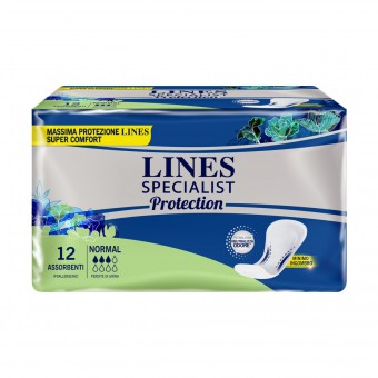 LINES SPECIALIST PROTECTION NORMAL 12 PZ - DISPOSITIVO MEDICO CE CLASSE 1, ASSORBENTI ESTERNI, S164423, 95859