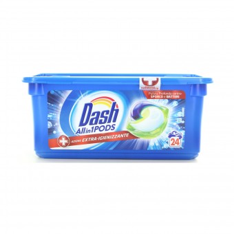 DASH 24 ECODOSI PODS ALL IN 1 EXTRA IGIENIZZANTE, BUCATO LAVATRICE, S160191, 96637