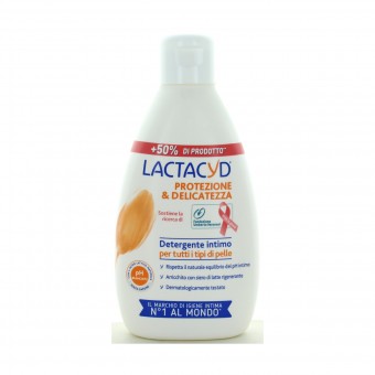 LACTACYD DETERGENTE INTIMO PROTEZIONE & DELICATEZZA PER TUTTI I TIPI DI PELLE 300 ML, IGIENE INTIMA, S003386, 97224
