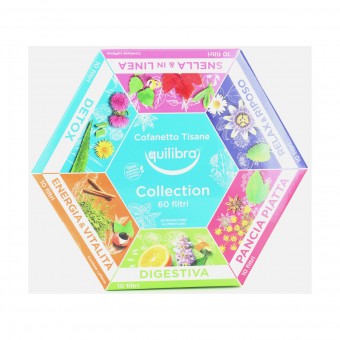 EQUILIBRA COFANETTO TISANE 60 FILTRI IN BUSTINA DA 120 grammi CONFEZIONE NATALE, TISANE, S151597, 97232