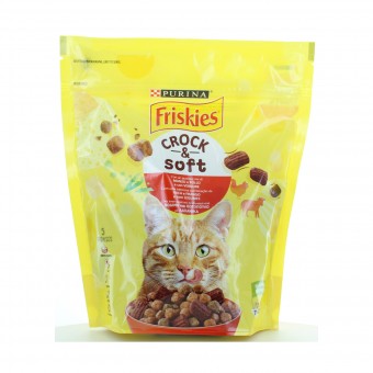 FRISKIES GATTI CROCK&SOFT MANZO-POLLO E VERDURE 375 GRAMMI, NUTRIZIONE, S118193, 97278