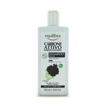 EQUILIBRA CARBONE ATTIVO SHAMPOO DETOX PER CUTE E CAPELLI IMPURI 250 ML, SHAMPOO, S154174, 97426