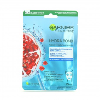 GARNIER HYDRA BOMB MASCHERA IN TESSUTO RIMPOLPANTE 28 grammi, CURA VISO DONNA, S136762, 97796