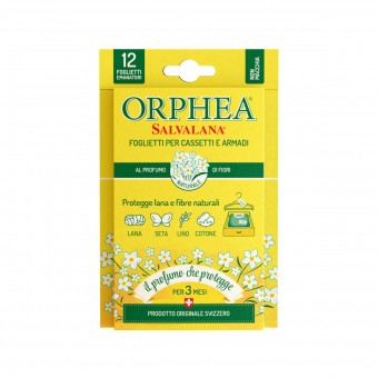 ORPHEA SALVALANA ANTI TARME FOGLIETTI EMANATORI FIORI 12 PZ, ANTITARME, S024091, 97870