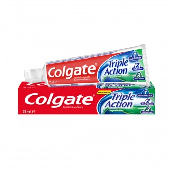 COLGATE DENTIFRICIO TRIPLE ACTION ORIGINAL MINT 75 ML, DENTIFRICI, S003630, 97924