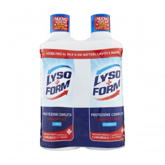 LYSOFORM CASA DISINFETTANTE CLASSICO 1250 ML x 2 PEZZI, PAVIMENTI, S167771, 98097