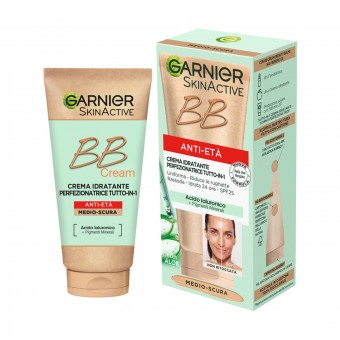 GARNIER BB CREAM CREMA ANTI-ETA' IDRATANTE PERFEZIONATRICE TUTTOin1 MEDIO-SCURA 50 ML, CURA VISO DONNA, S167826, 98102