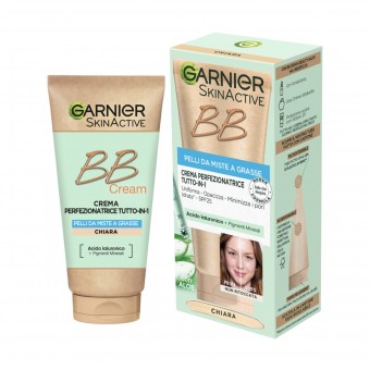 GARNIER BB CREAM CREMA PELLI DA MISTE A GRASSE PERFEZIONATRICE TUTTOin1 CHIARA 50 ML, CURA VISO DONNA, S167823, 98177