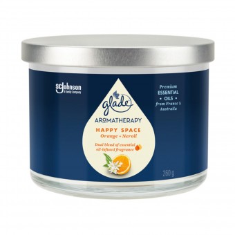 GLADE AROMATHERAPY CANDELA ORANGE+NEROLI VASO 260 grammi, CANDELE, S167693, 98250
