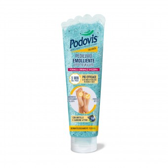PODOVIS PEDILUVIO EMOLLIENTE EFFETTO VELLUTO CON MIRTILLO E CARBONE ATTIVO TUBO 150 ML, TRATTAMENTO PIEDI, S167800, 98351